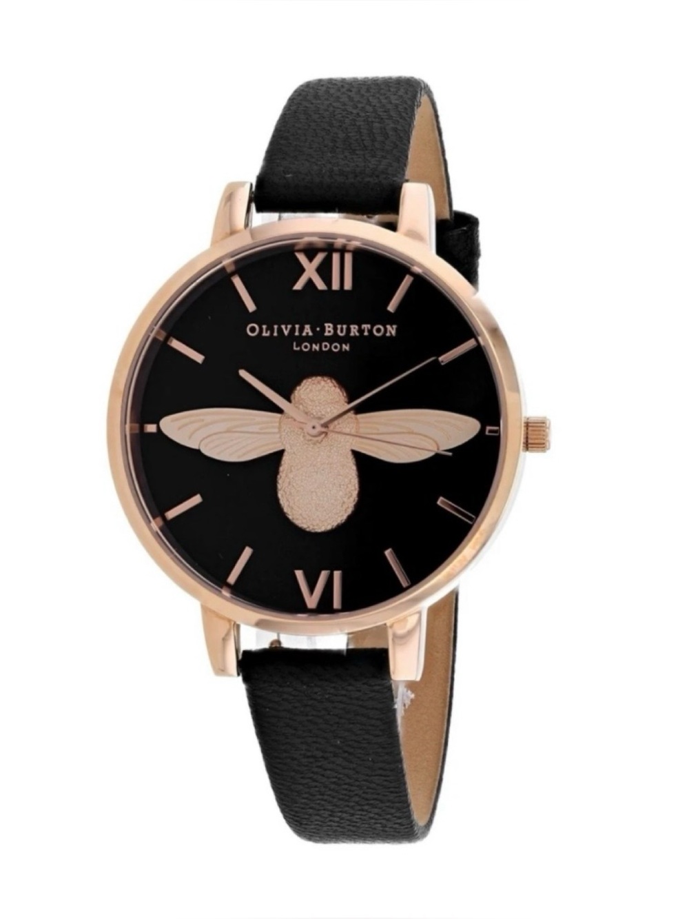 **NWOT Anthropologie Olivia Burton The Signature Queen Bee Leather Watch